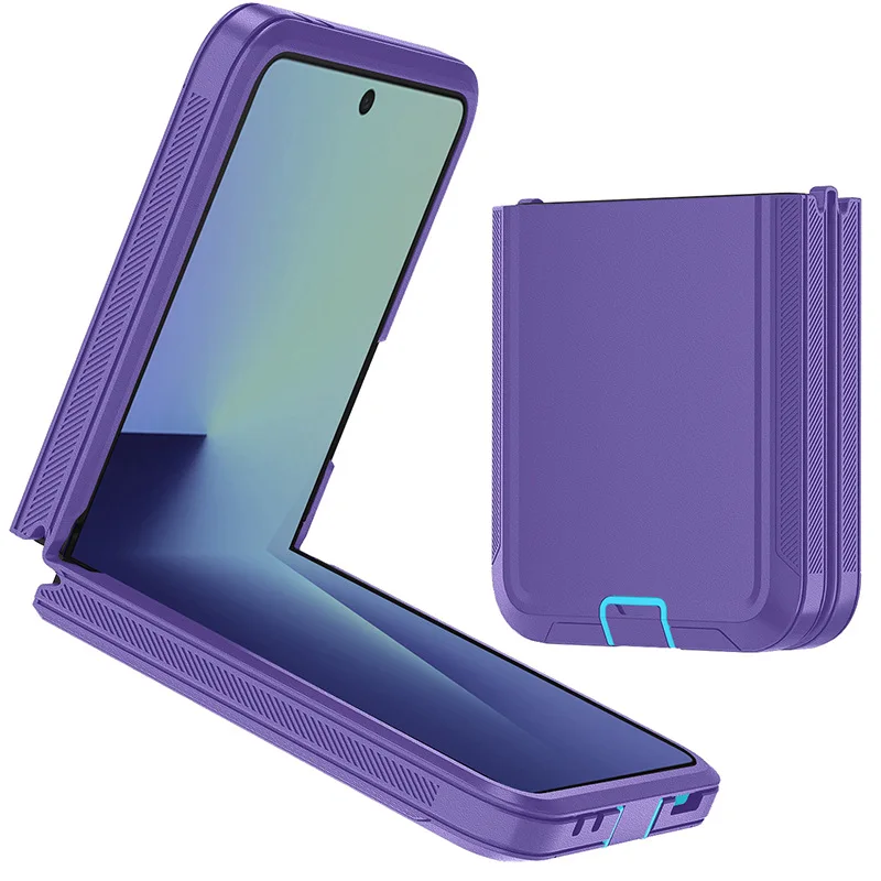 Heavy Armor Hybrid Rugged Case with Rotatable Belt Clip and Enhanced Shockproof Back Cover