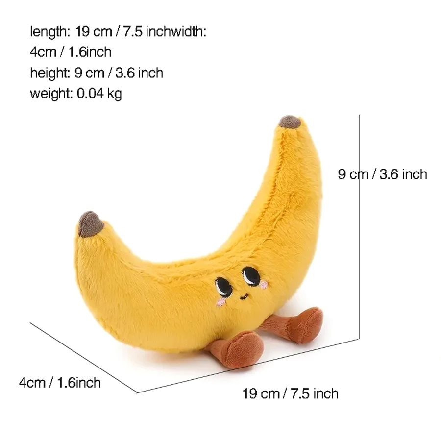 Simulation Stuffed Fruit Banana Soft Cute Cartoon Plush Toys Stuffed Fruit Doll Banana Plush Doll For Baby Kids Gifts - 3