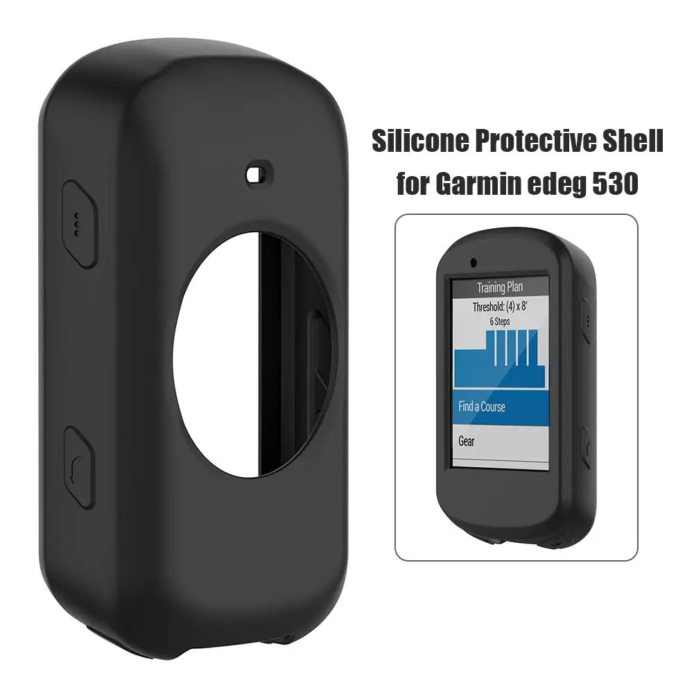 Silicone Case Protective Cover Shell for Garmin Edge 530/130/1030plus GPS Bike Computer Durable Slip-proof Anti-fall Protection 