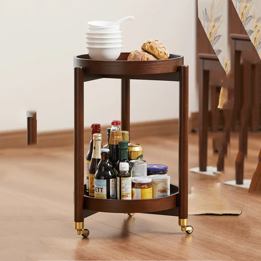 Vintage Trolley Wheel Universal Storage Rack Camping Tool Trolley Table Professional Kitchen Hair Salon Meuble Cuisine Furniture