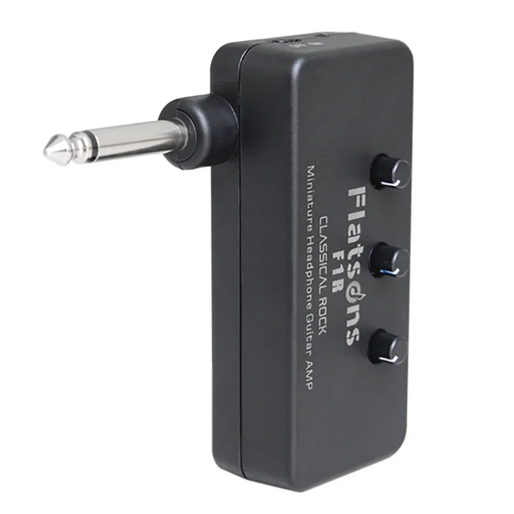 Flatsons Guitar Amplifier Bass Headphone Amplifier 6.35 mm F1R Mini Electric Guitar Headphone Music Parts Accessories