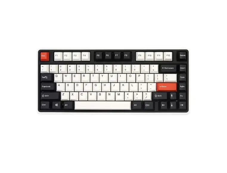 

Проводная Механическая клавиатура Varmilo minilo 75% 81key PBT, колпачки клавиш CHERRY MX BLACK CLEAR-TO/CHERRY MX Ergo Clear