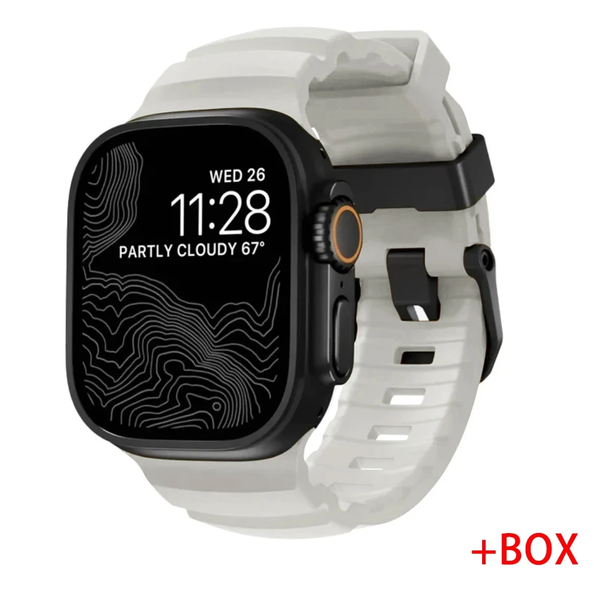 ตัวเลือกสินค้า สายรัดข้อมือซิลิโคนสปอร์ต สำหรับ Apple Watch ทุกรุ่น