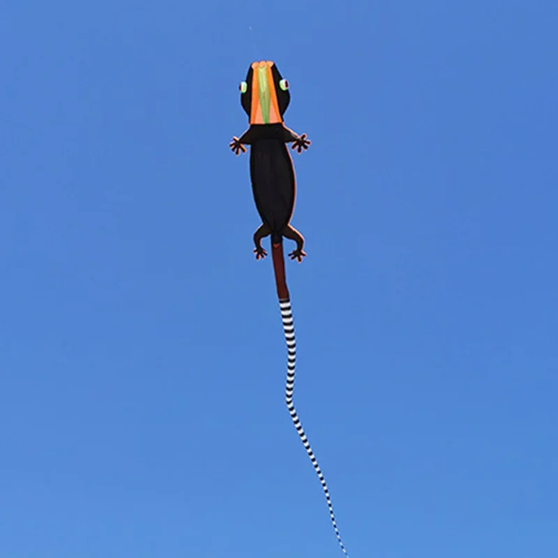 12m New Lizard Gecko Kite Soft Inflatable Kite Color Animal Fly Outdoor Sports Flying Toy High Quality Adult Single Line