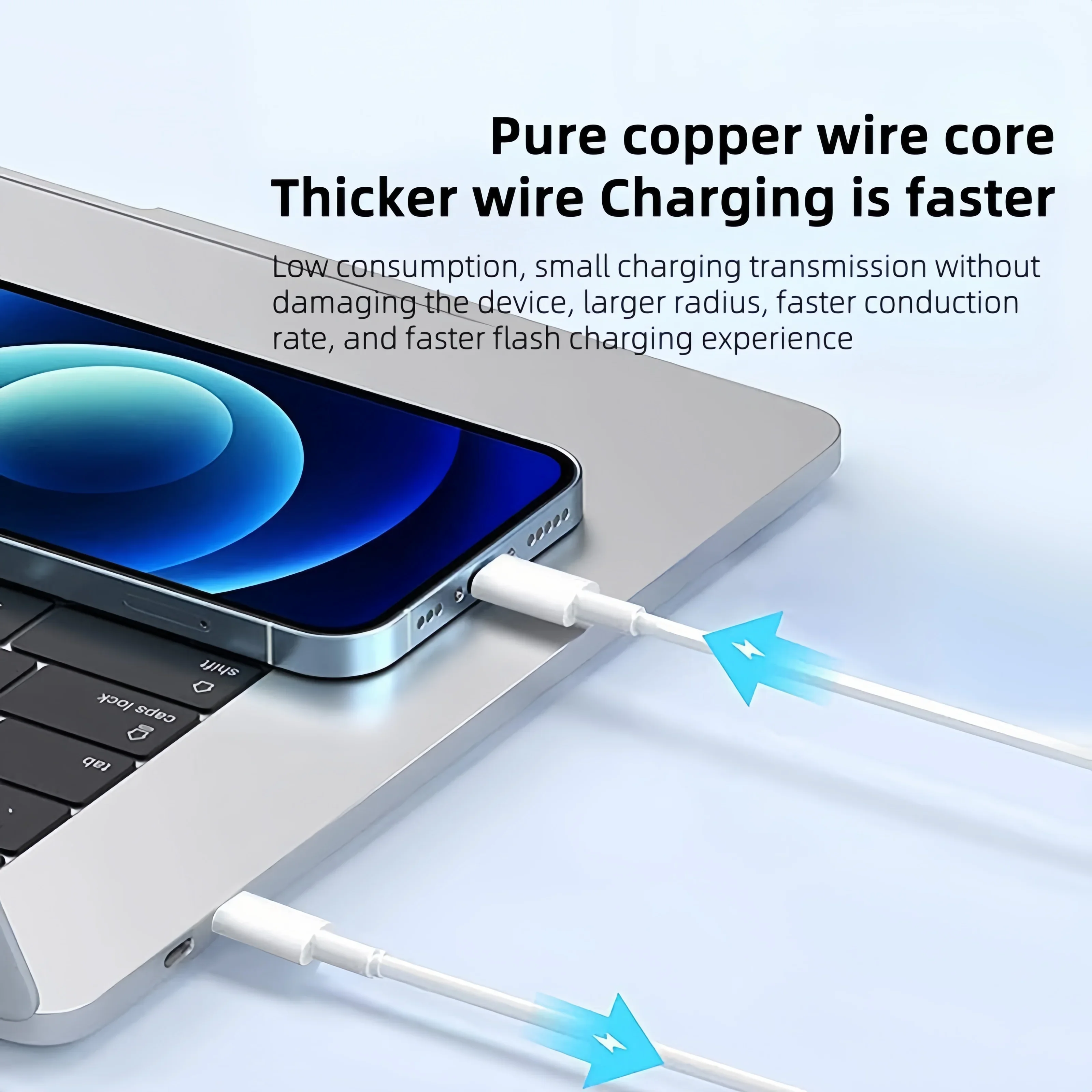 High-Power USB-C Laptop Charger with Smart Chip Technology