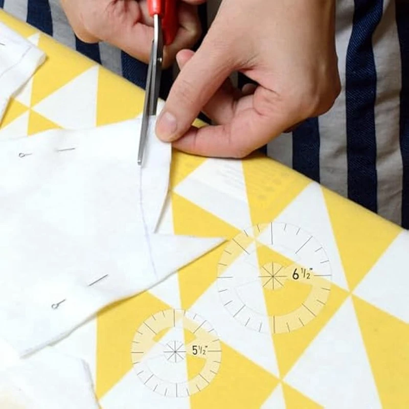 GIGI 5Pcs Circle Ruler Quilting Template Set Circle Templates For Quilting Rulers Acrylic Rulers