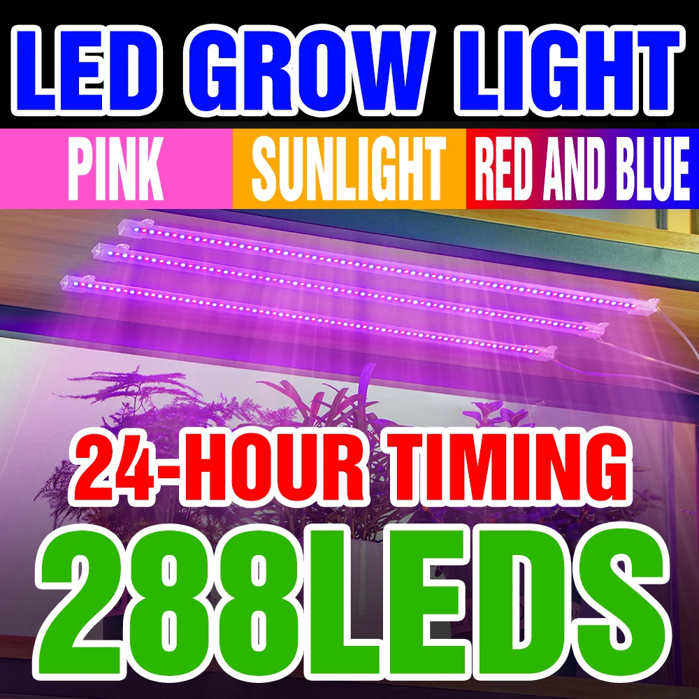 

LED Indoor Plant Light Full Spectrum Phytolamp Flower Seeds Hydroponics Grow Lights Seedling Growbox LED Cultivation Growth Lamp