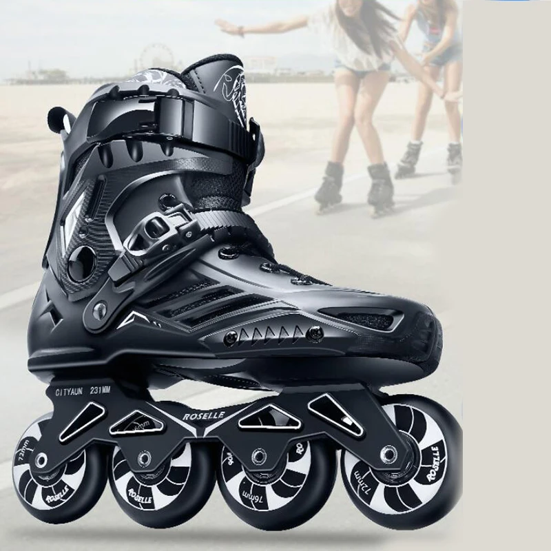 Rollerblading Adult Male and Female  In-line Skate Pulley Professional Roller Skates Shoes Fancy Salom Skates 1