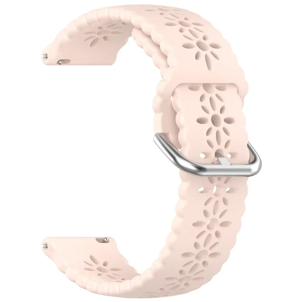 Sports Silicone Strap, Breathable Replacement Wrist Band, 20mm/22mm