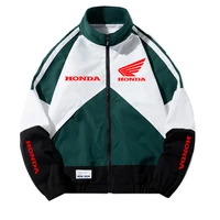 Nouvelle veste Honda 2026 pour homme - Manteau coupe-vent - Veste style streetwear hip-hop - Combinaison de course - Manteau tendance zippé pour femme 4