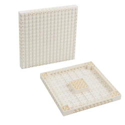 16x16 Double - Sided Building Blocks Baseplate - Educational Creativity Platform (Item B white 1 piece)