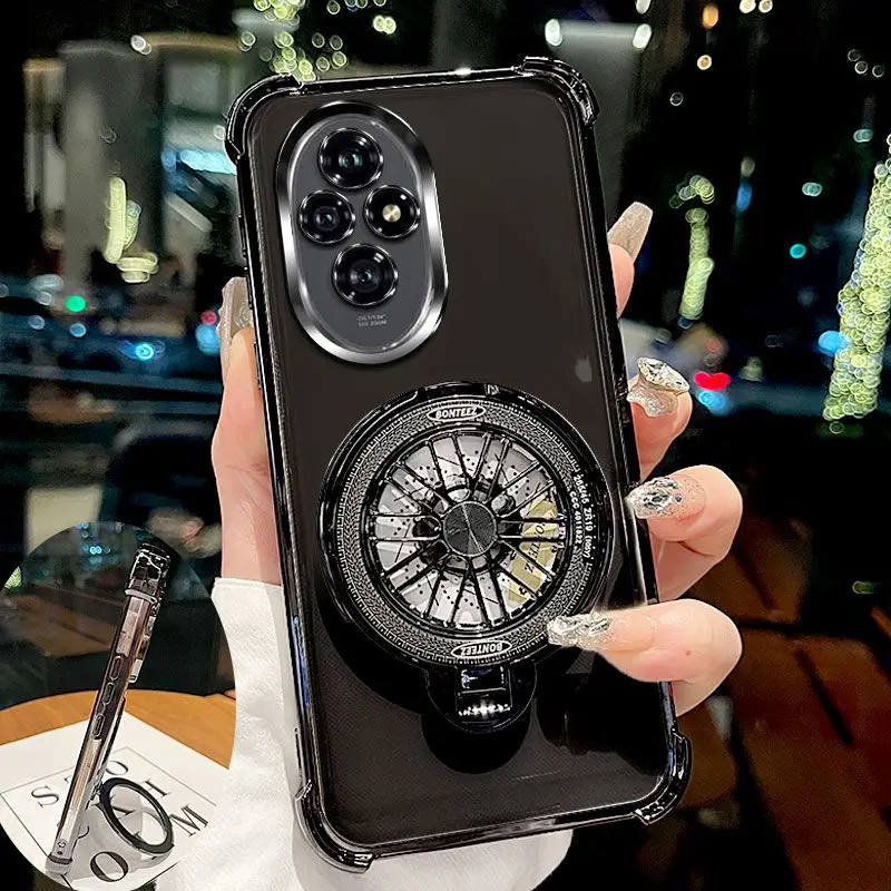 حافظة هاتف لامعة مقاومة للصدمات مع دعامة جيروسكوبي...