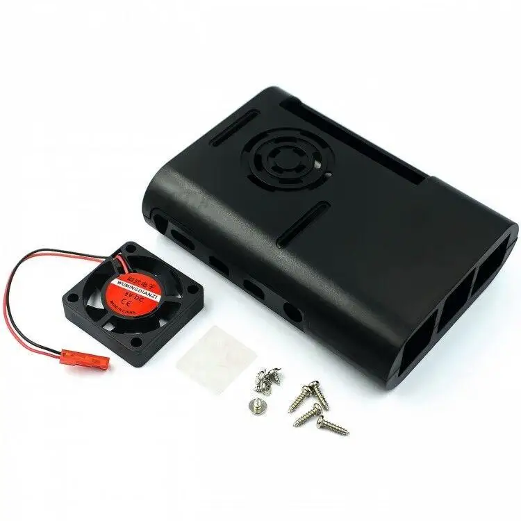 Enhanced ABS Injection Molded Case with Black and White Cooling Fan for Optimal Heat Dissipation