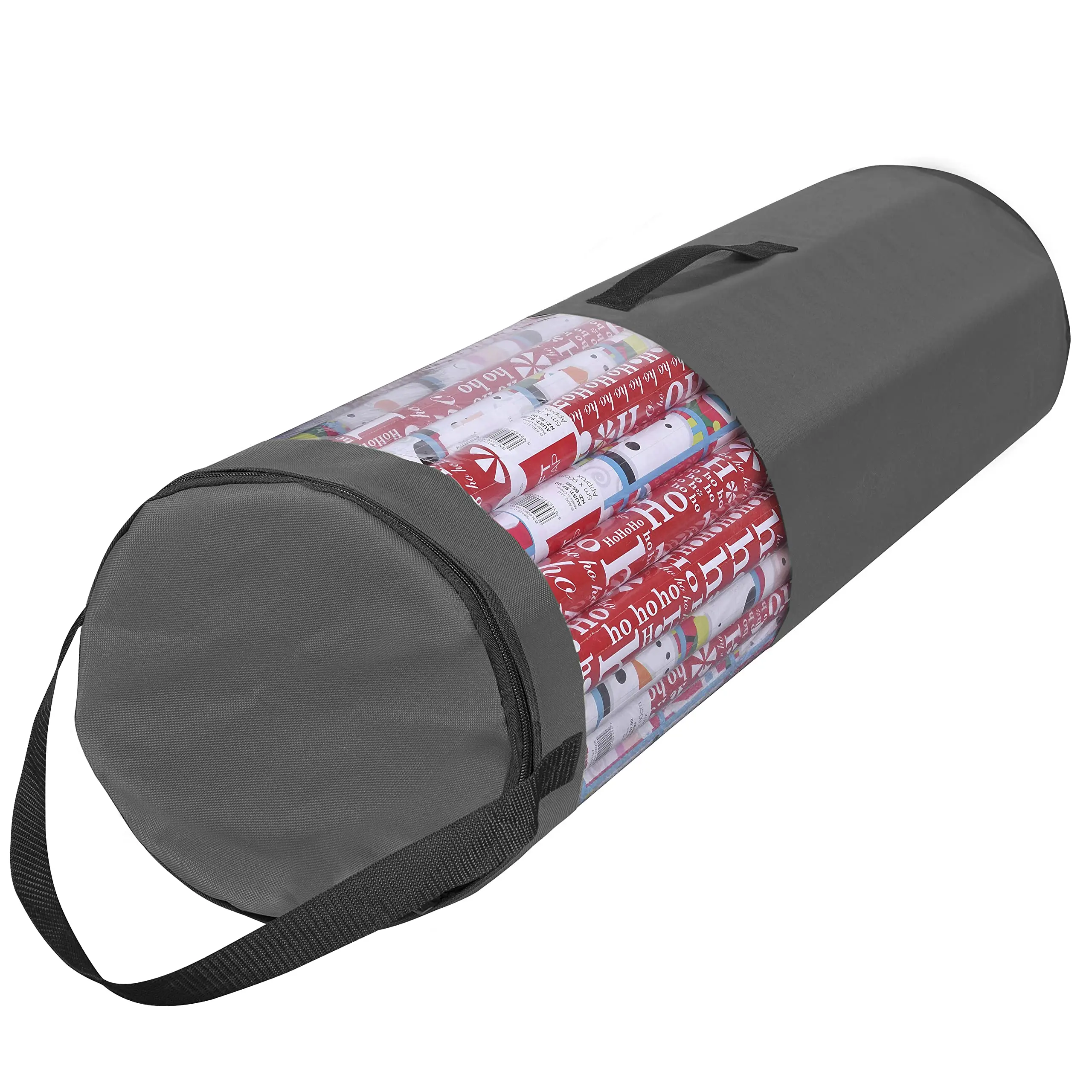 Waterproof Christmas Wrapping Paper Storage Bag Zippered Rolled Ribbons Gift Wrapping Organizer Xmas Gift Wrap Organiser
