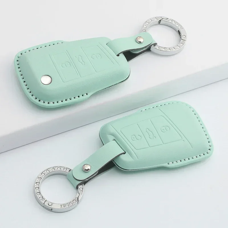 For Volkswagen VW Polo Golf7 MK7 Tiguan Passat B5 B6 B7 Golf 4 5 6 MK6 Jetta Lavida PU Leather Car Key Case Cover Shell Key Bag