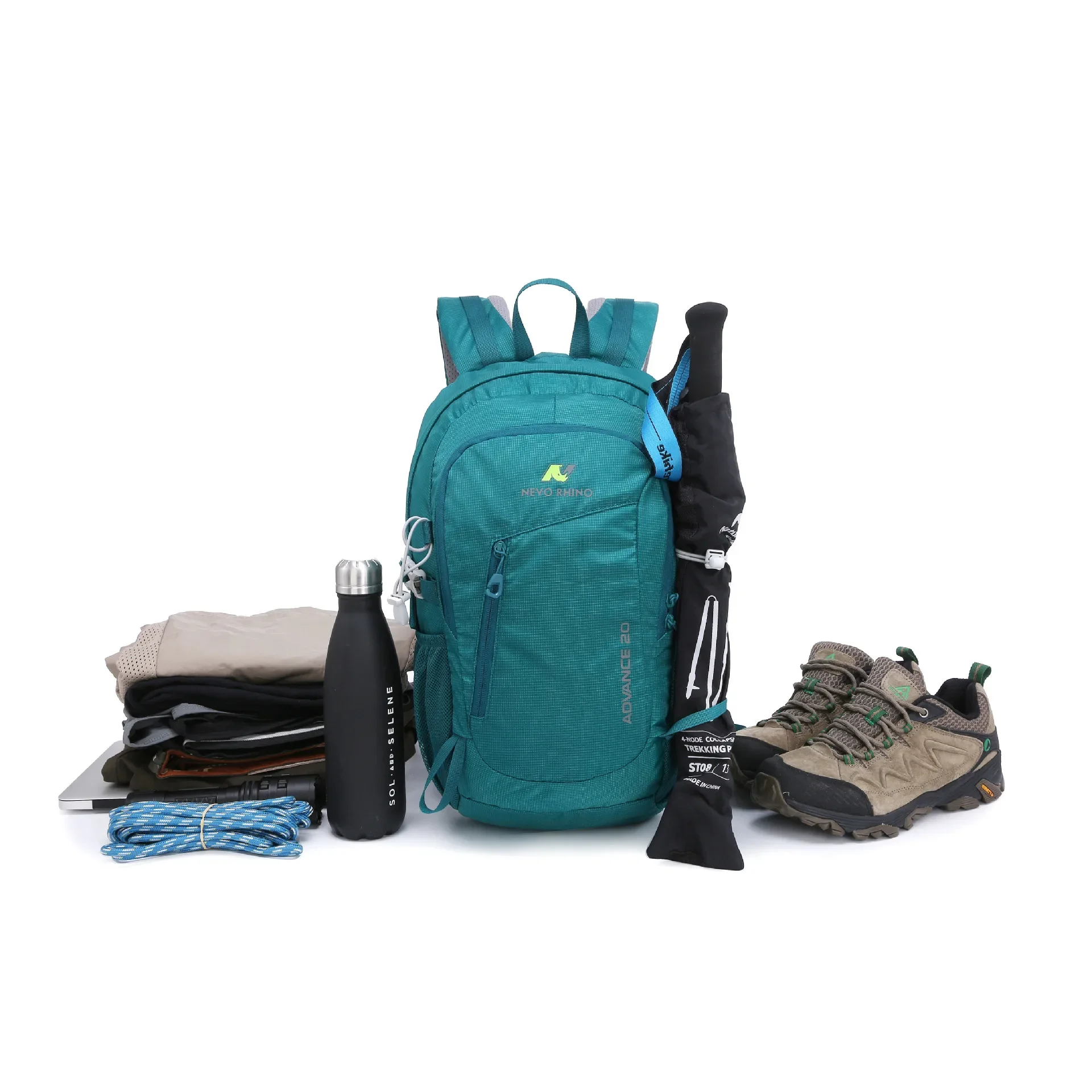 22L Portable Foldable Backpack Folding Mountaineering Bag Ultralight Outdoor Climbing Cycling Travel Knapsack Hiking Daypack 4