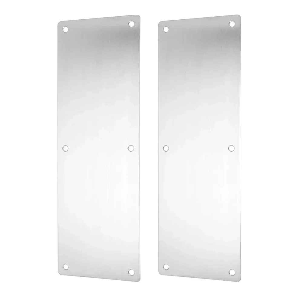 2PCS Door Kick Plates Stainless Steel For Interior Or Exterior Door Protection Push Plate Kick Plate Push Plates