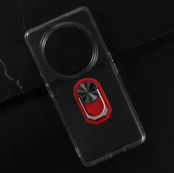 Enhanced Product Title:  
6.67'' Soft TPU Silicone Case with Back Finger Ring and Bracket Phone Cover for Cubot X90 (Transparent C Red)