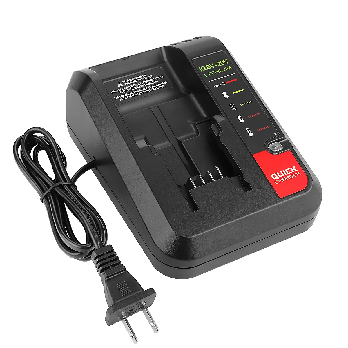 

Li-ion Battery Charger Black Decker/Bupa/Stanley 10.8V 14.4V 18V 20V Lithium Battery For PCC685L PCC680L PCC681L Charge LCS1620