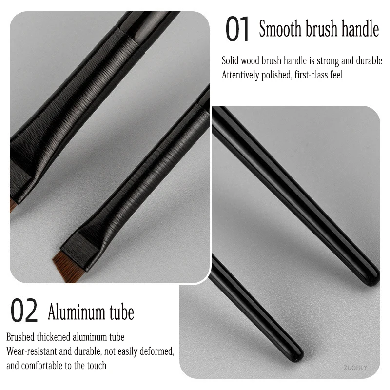 1/2pcs Makeup Brush Blade Makeup Brushes Angled Thin Eyebrow Brush Flat Fine Eyeliner Brush Professional Liner Brow Beauty Make Up Tool