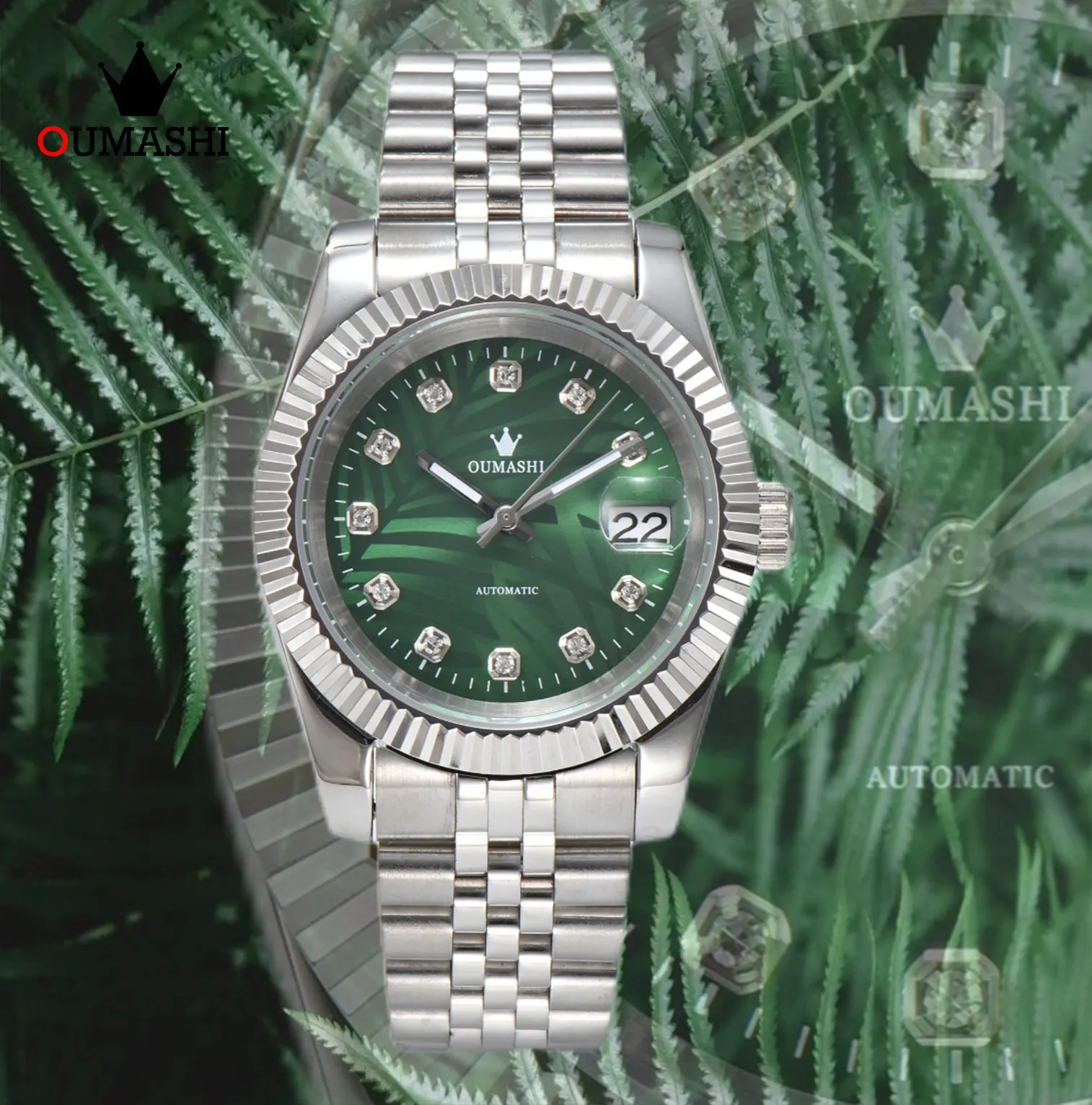 

OUMASHI RZ Series 39mm Men's Watch Stainless Steel Waterproof Sapphire Glass 2023 New Watch Men's Watch