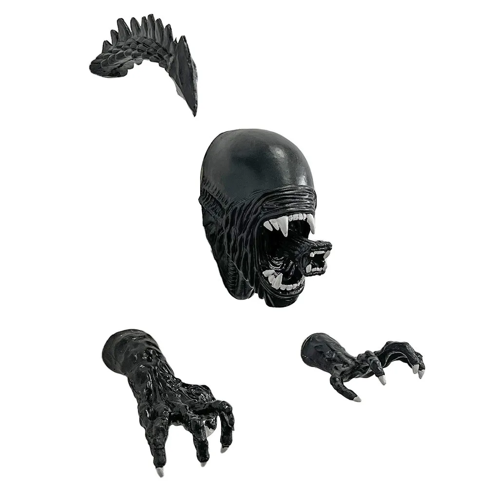 HOT Xenomorph Head Wall Art - 4Pcs/set Giant Alien Xenomoprh - Xenomorph Mask- Facehugger Mask - Towel Rack Hooks 2