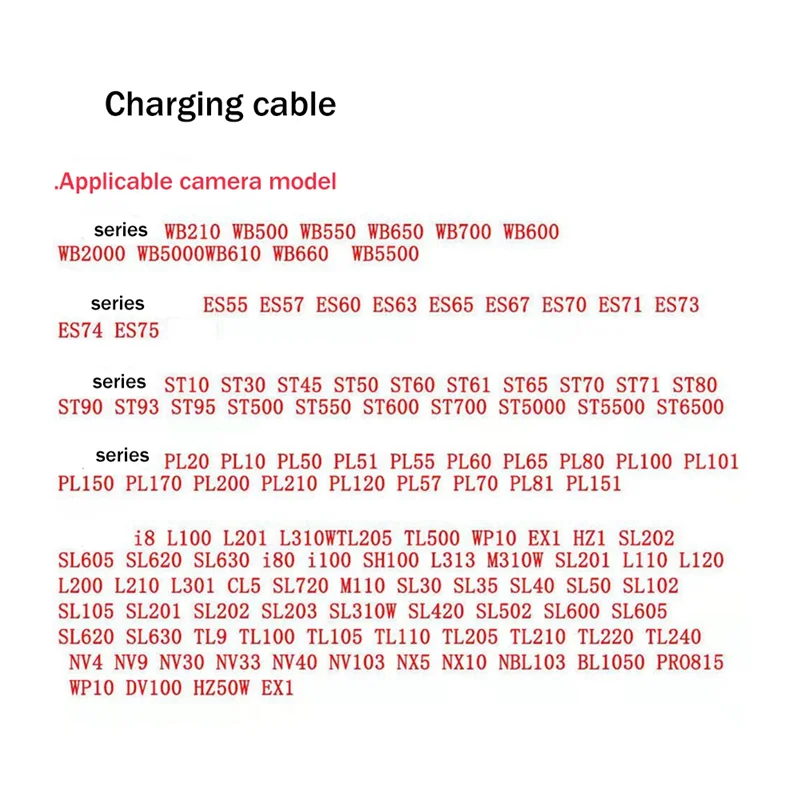 삼성에 적합한 카메라 충전 데이터 케이블 SUC-C3 C5 C7 CB20U05A/B USB 충전 케이블 0.5 미터