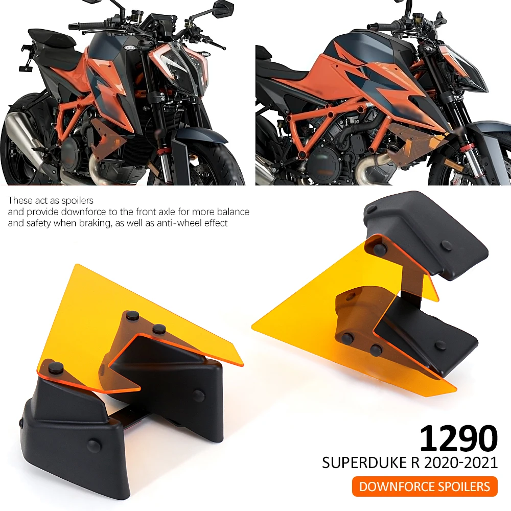 

Новинка 1290, оранжевые Обтекатели SUPERDUKE Superduke R Side Downforce Naked Spoiler, запасные части для мотоциклов 2021 2020