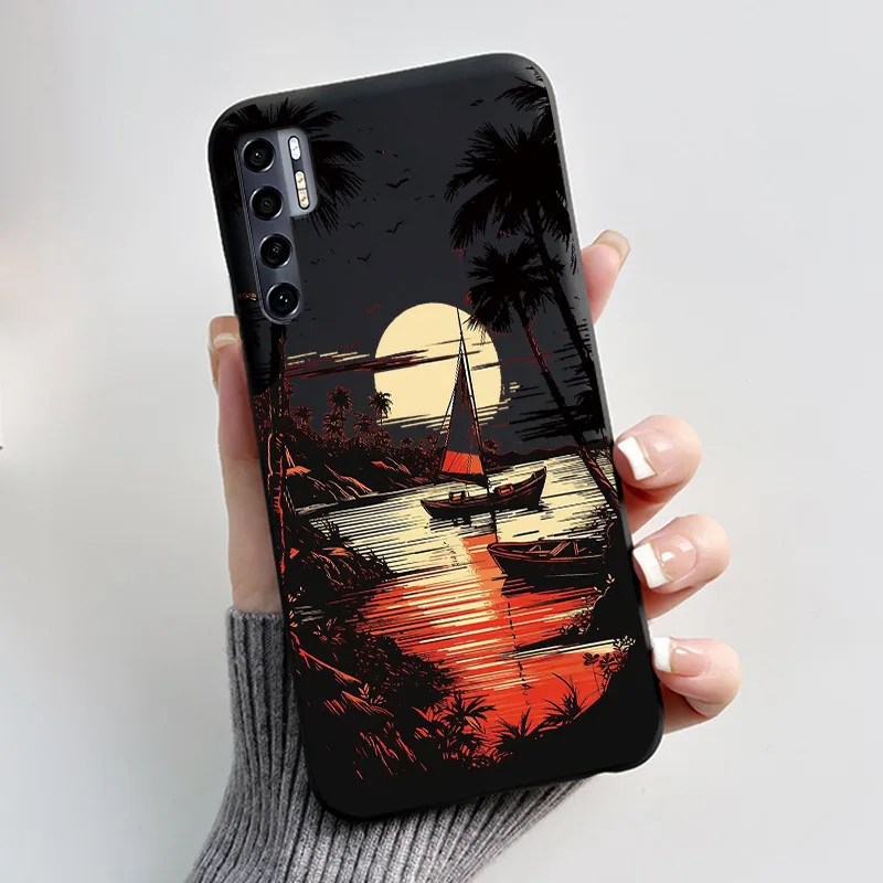 Stylish Shockproof Protective Phone Case with Fashionable Flower Pattern - Soft Black Cover