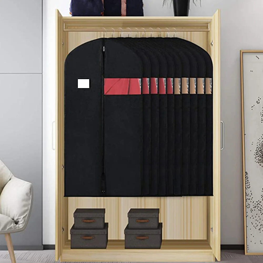 

Clothes Dustproof Dust Covers Waterproof Clothing Cover Coat Suit Dress Protector Storage Bag Garment Bags Closet Organizer