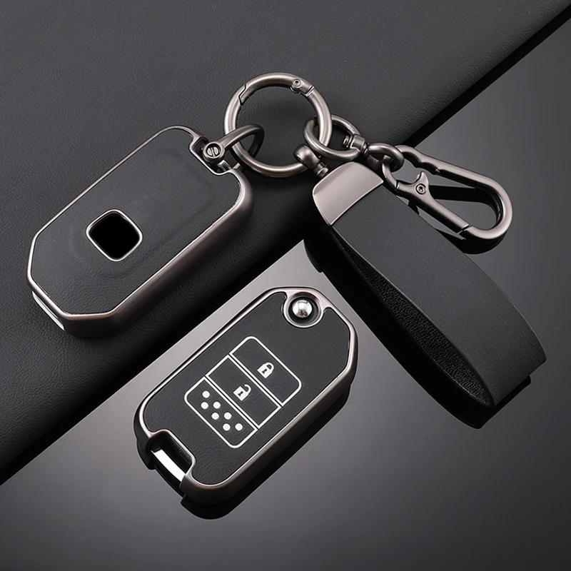 TPU Leather Car Key Case key case key case cover Full Cover Shell For Honda Accord Civic CR-V HR-V HRV Crider Jade Odyssey