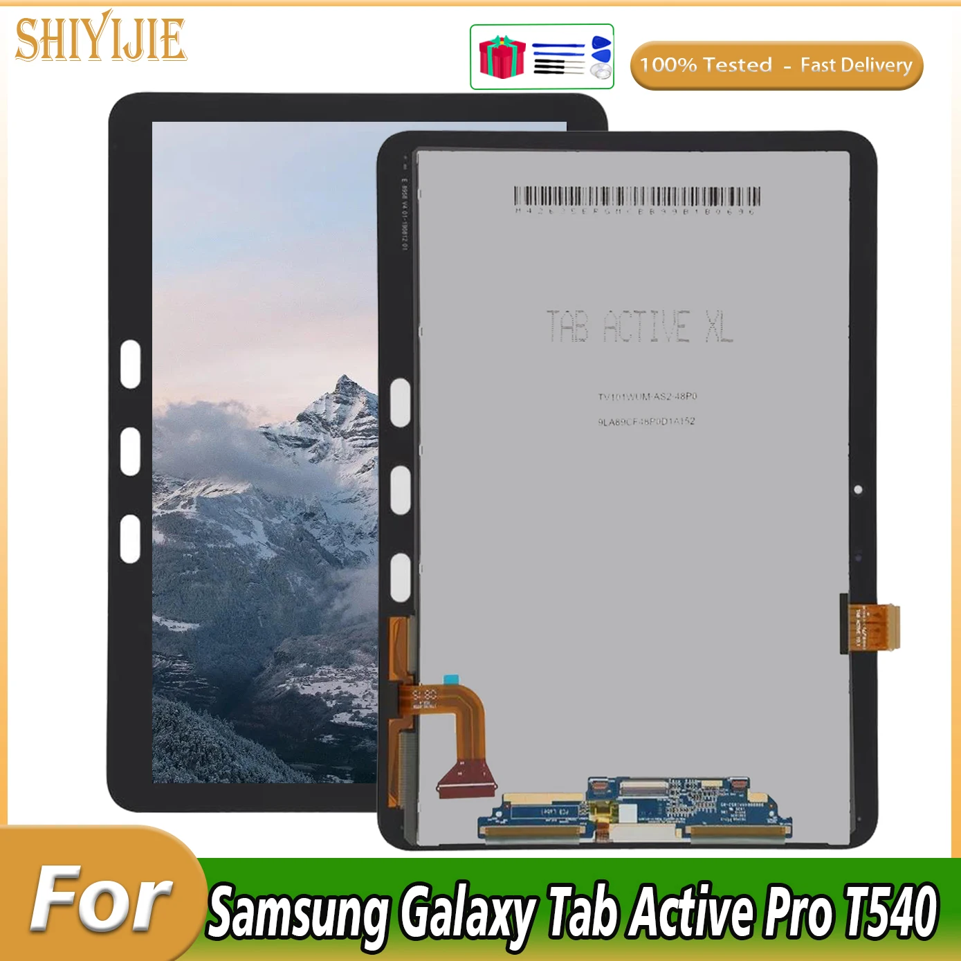 

Новинка, ЖК-дисплей 10,1 дюйма для Samsung Galaxy Tab Active Pro SM-T540 T545 T547 T540, цифровой преобразователь сенсорного экрана в сборе