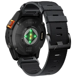 QuickFit Nylon Braided Watchband in Multiple Sizes - QuickFit 22mm (Black)