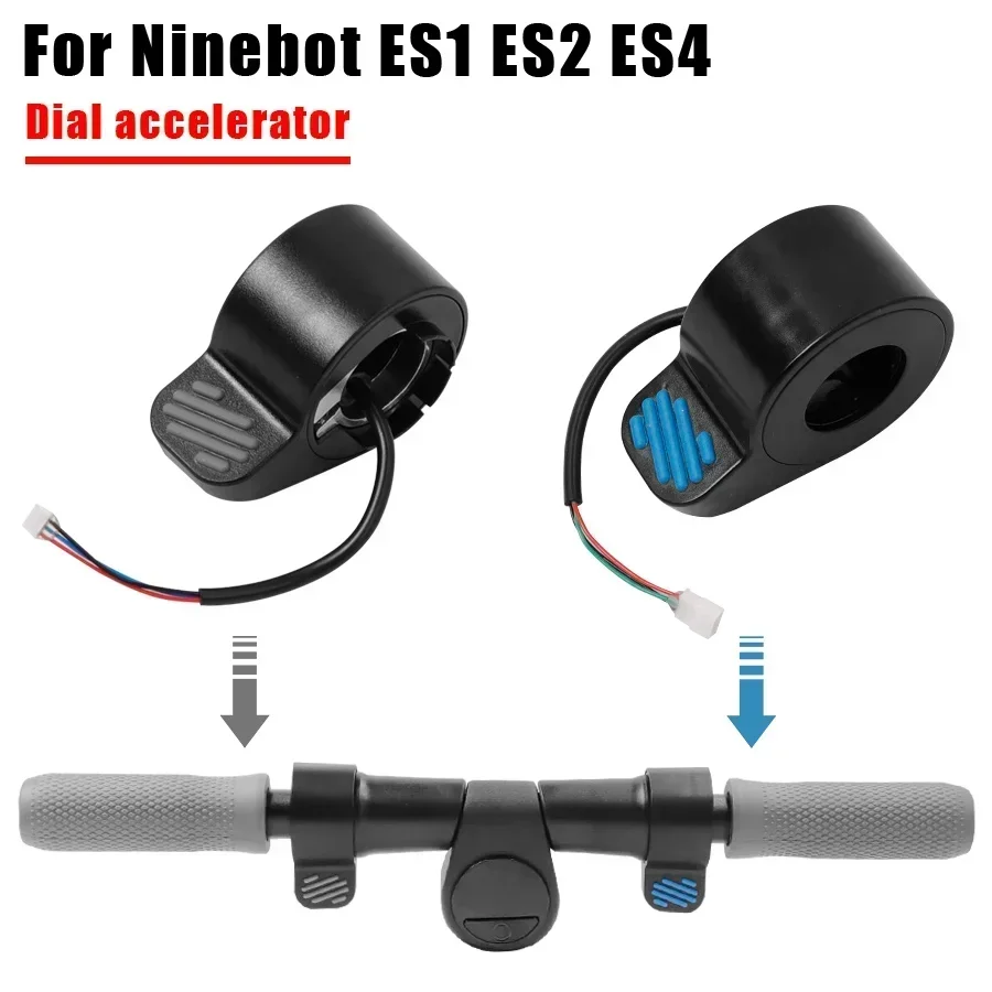 Elektrische Roller Daumen Twist Gaspedal Ersatz Lenker Silikon Grip Sleeve Teile Kit für Ninebot ES1ES2ES3ES4 – Detail 3