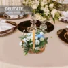 4 Pcs Mini Woven Basket Set Rattan Baskets Storage Bins Tiny Flower Arrangement Holder Small Container Home Storage ganization 2
