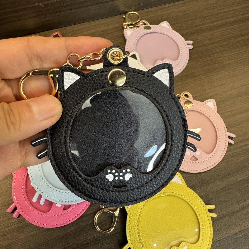 New Cat Shape Ita Bag Pins Badge Protector Case Keychian For 58mm Anime Badges Decoration Bag Accessories Pin Case Birthday Gift