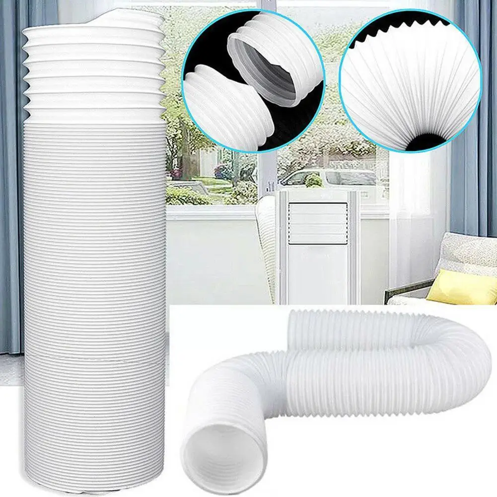 

13/15cm Diameter Flexible PVC Tube Air Conditioner Condition Vent Exhaust Hose Duct Outlet Free Pipe Air Extension Accessor T9E7