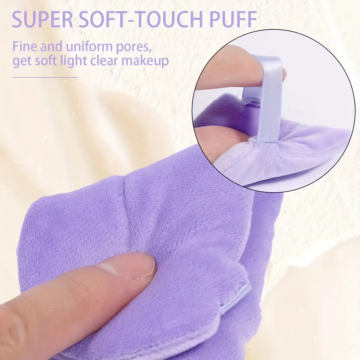 21개 파우더 퍼프 - 루즈 파우더 및 프레스드 파우더용 삼각형 플로킹 스펀지, 얼굴/몸용 재사용 가능한 메이크업 도구(저자극성)