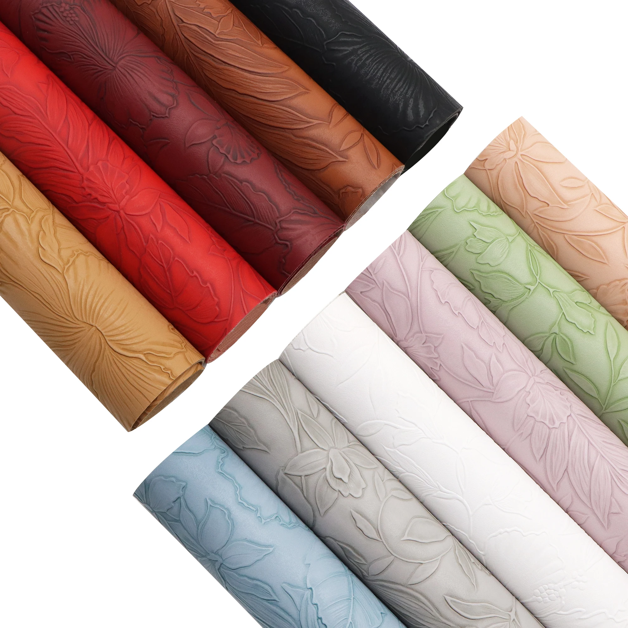 Bump Textured Faux Leather Sheets Plain Solid Color Synthetic Leather ...