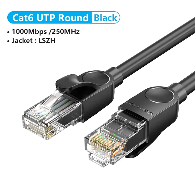 Vention Cat6 Cable 1000Mbps UTP RJ45 Network Patch Cord for PC