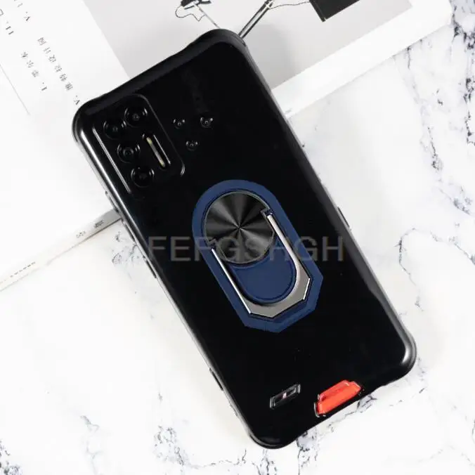 S932d0c607eba4622863935f8476751117 For Umidigi Bison GT Pro Back Case Finger Ring Soft TPU Silicone Case For Umidigi Bison X10S X10G NFC X10 Pro X10Pro Phone Cover