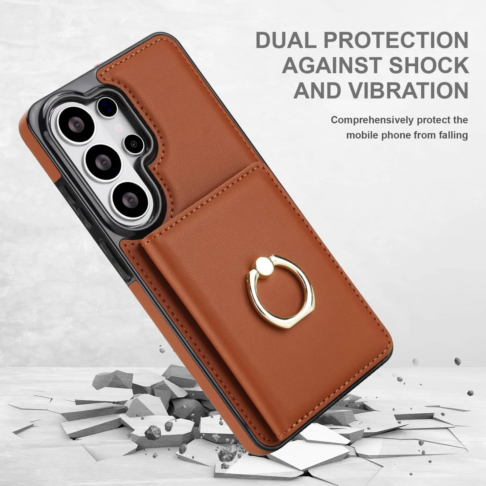 Premium Wallet Case with Card Holder and 360° Rotating Kickstand