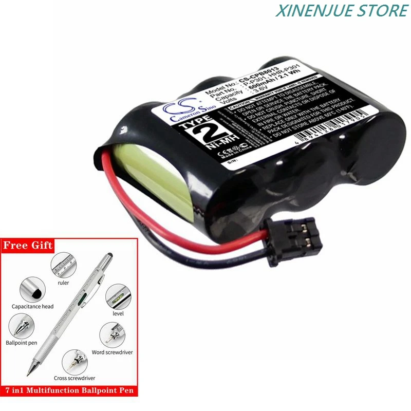 Batteria Compatibile Panasonic 3.6V 600mAh Ni-MH Per KX-T3875, KX-T3880, KX-T3908 E Molti Modelli GE, Sanyo, Radio Shack