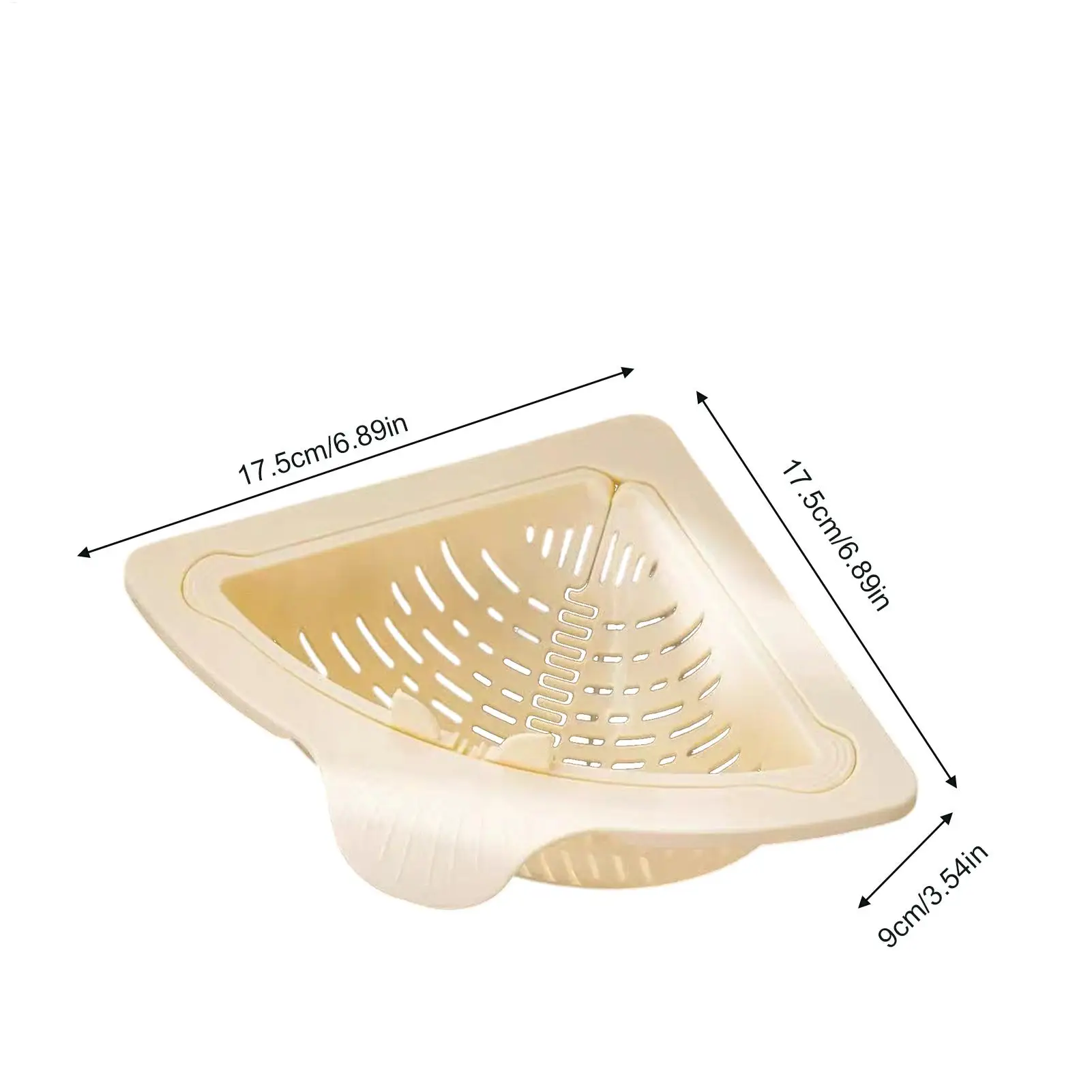 Kitchen Sink Drain Strainer Magnetic Sponge Holder Anti-Clog Corner Sink Strainer Kitchen Food Catcher for Garbage Disposal Home