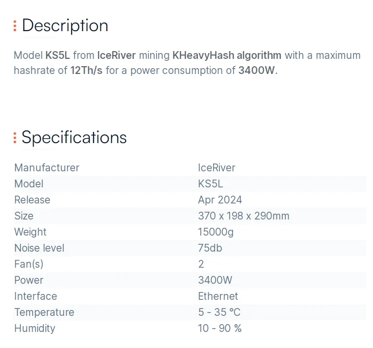 ICERIVER RX0 マイニング Iceriver RXD RX0 Profitability Asic Miner Hashrate 260Gh/s