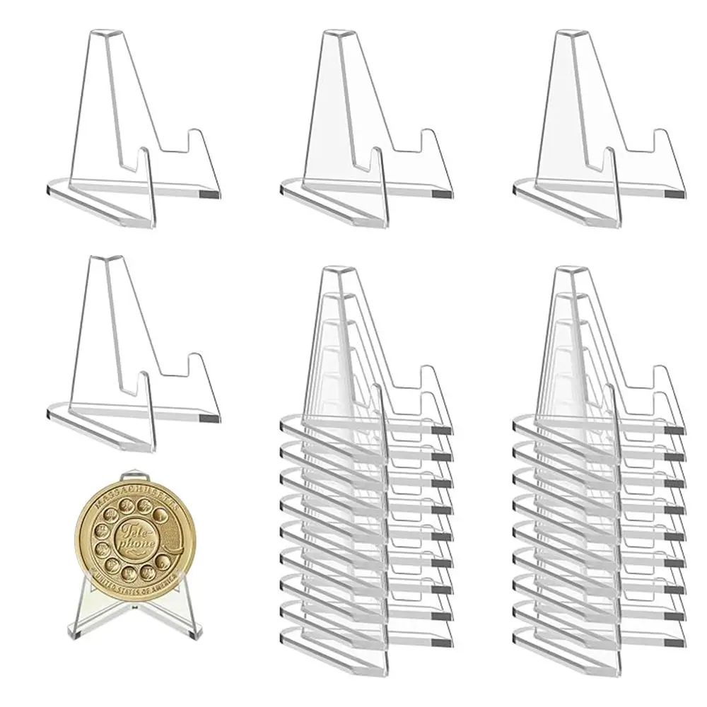 Card Display Stand 10Pack Clear Card Stands Arcylic Display Mini Stands for Sports Cards Sports Holder