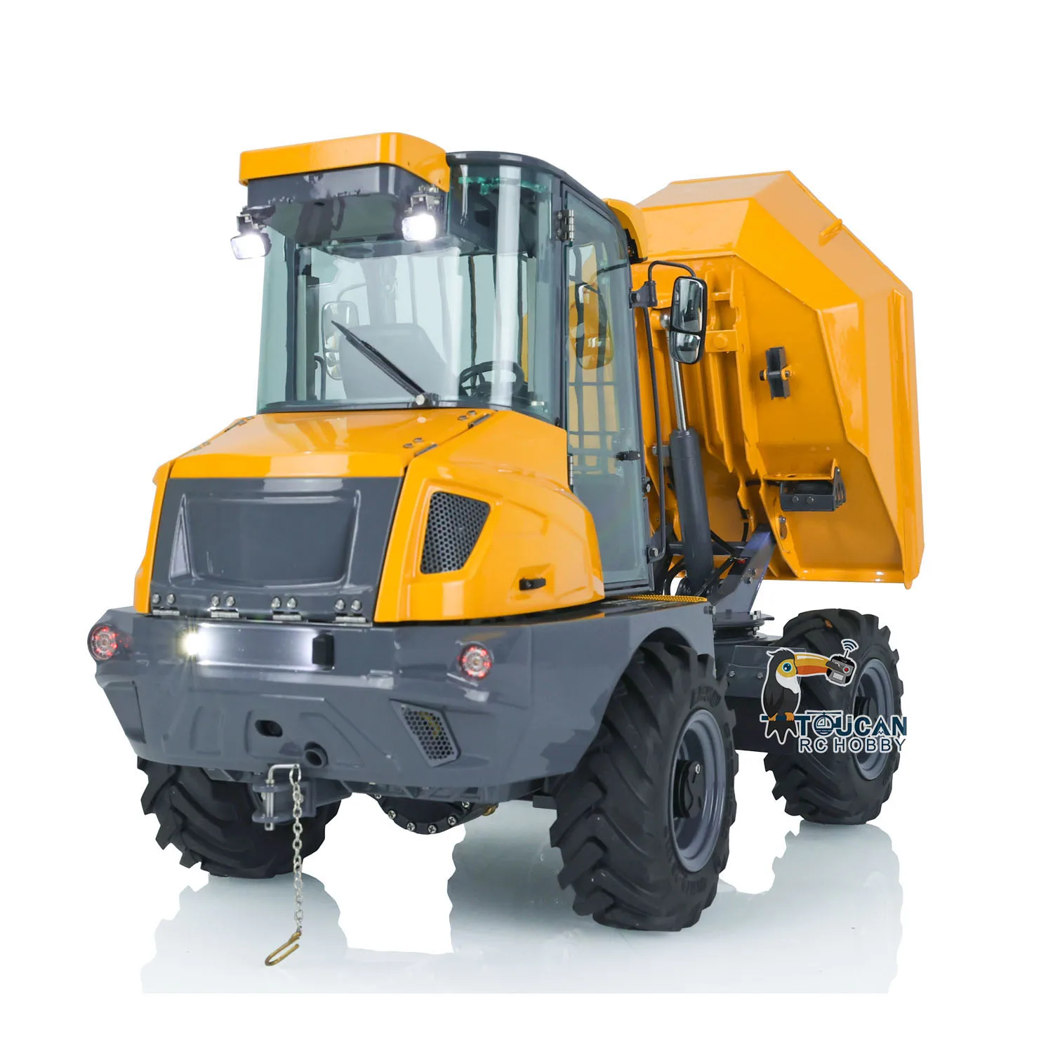 RTR LESU Painted Assembled 6MDX 1/14 RC Tipper 4X4 Hydraulic Articulated Dumper Car Toy With Sound Light Group THZH1395 4