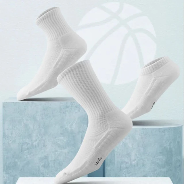 Chaussettes de sport respirantes et absorbant la sueur à fond épais pour hommes avec coussin inférieur pour la course à pied chaussettes de sport professionnelles pour hommes 3 Chaussettes de sport respirantes et absorbant la sueur à fond épais pour hommes avec coussin inférieur pour la course à pied chaussettes de sport professionnelles pour hommes 3