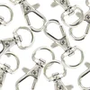 30pcs Swivel Carabiners Keychain Silver Color 5