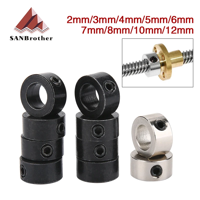 

1PC V-Openbuildd Lock Collar T8 T6 Lead Screw Lock Screw Lock Ring Block Isolation Column 2/3/5/6/7/8/10/12mm for 3D Printer CNC